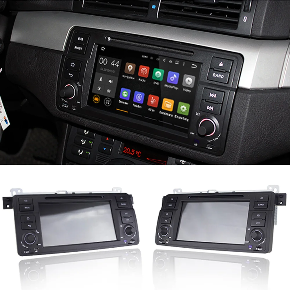 Top Android 8.1 HD 7 Inch Quad Core Car DVD Player GPS Auto Radio For BMW E46 M3 318 320 325 with Canbus Free 8G Card and Map 2