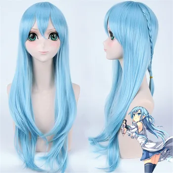 

Cosplay Sword Art Online Wig Yuuki Asuna Costume Play Wigs Halloween party Anime Game Hair High Quality women adult wig