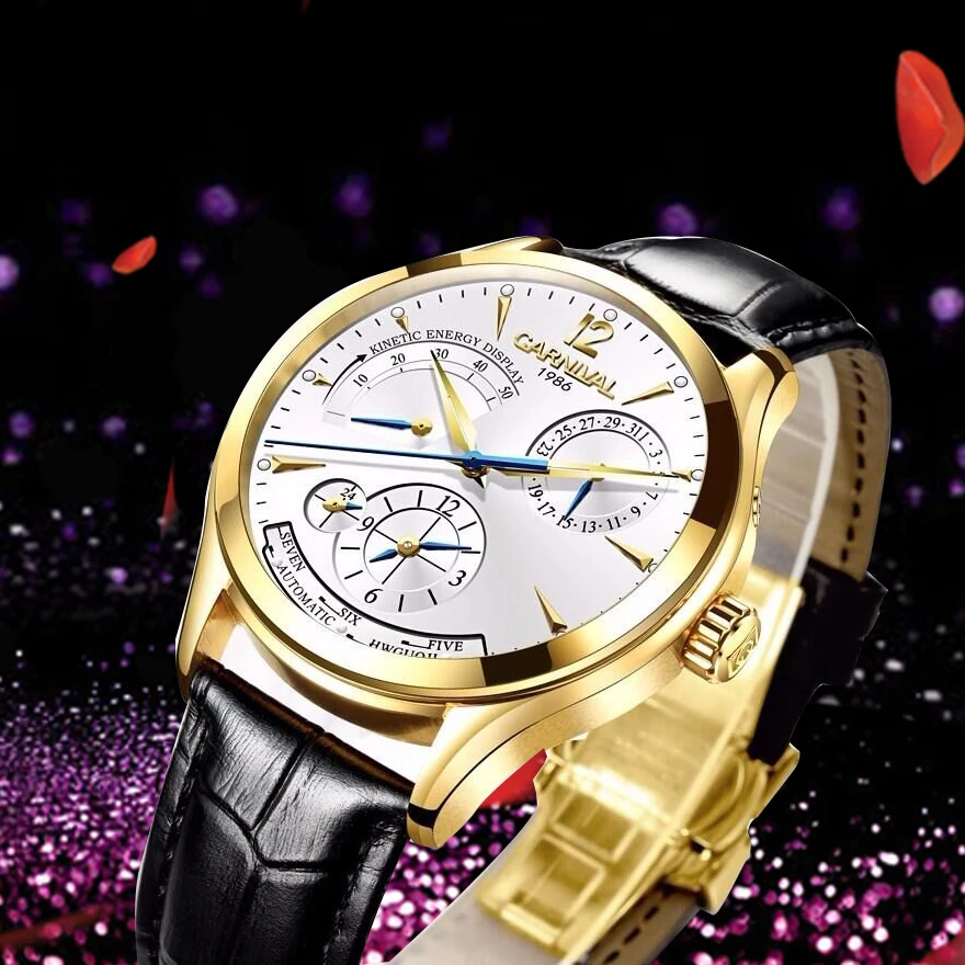 Prix pour Nouvelle marque de luxe hommes montre-bracelet unique design style automatique mécanique montres suisse carnival célèbre marque montre-bracelet Prix pour Nouvelle marque de luxe hommes montre-bracelet unique design style automatique mécanique montres suisse carnival célèbre marque montre-bracelet