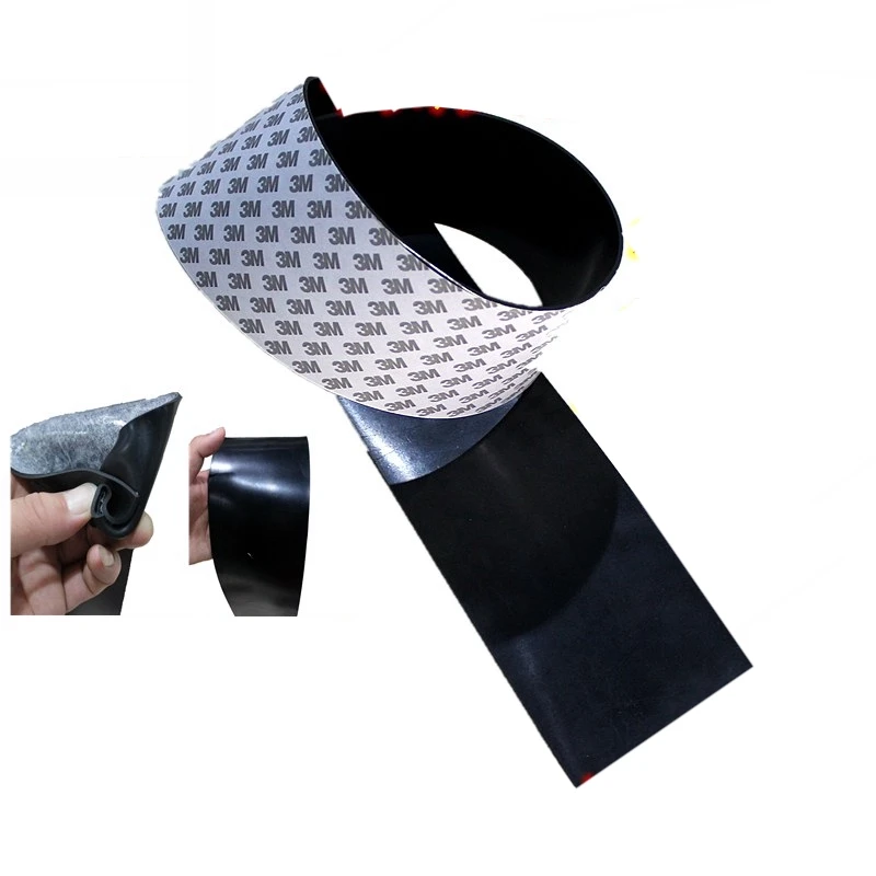 Solid Silicone Rubber Adhesive Seal Strip Flat Furniture Antiskid
