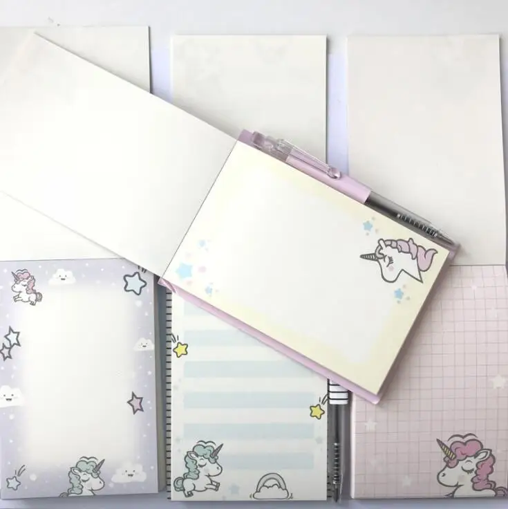 Dream Unicorn Memo Pad N Times Sticky Notes вкладки для блокнота Подарочные Канцтовары|folding memo pad|sticky