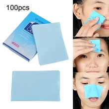 100 шт, масло для лица, промокающие листы, впитывающая бумага, контроль масла, средство для ухода за кожей лица для мужчин/женщин