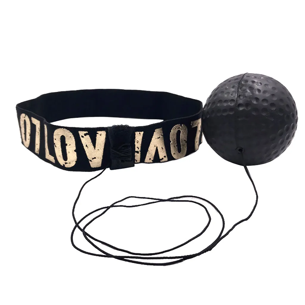 Высокое качество мяч для борьбы боксерское оборудование головная повязка для тренировки скорости рефлектора бокса удар Муай Тай упражнения дропшиппинг - Цвет: Черный