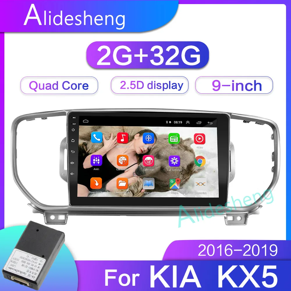 2G+ 32G 2.5D 2Din Android 8,1 GO Автомобильный мультимедийный dvd-плеер gps для KIA Sportage 4 KX5 navigatio Wi-Fi, BT