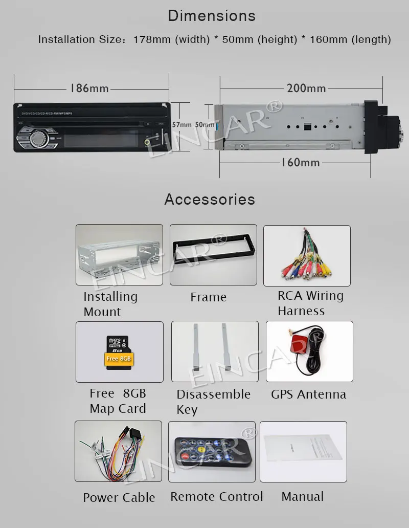 Один Din сенсорный экран Bluetooth DVD/CD/MP3/USB/SD AM/FM автомобильный стерео dvd 7 дюймовый