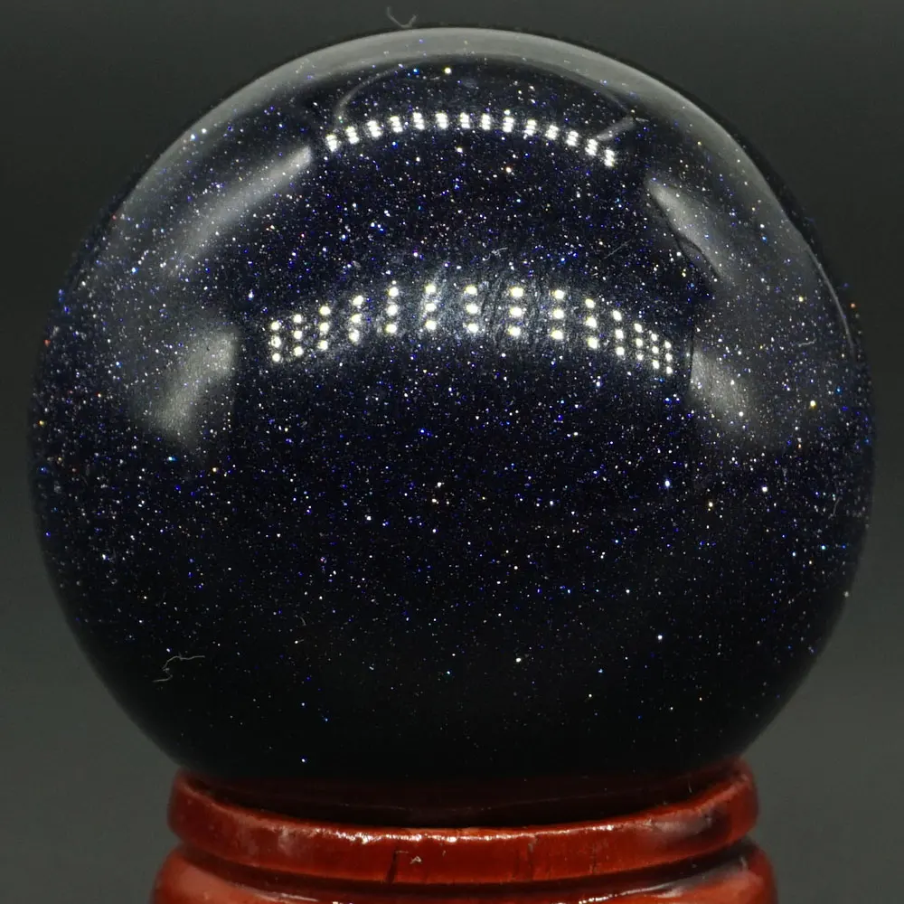 40 мм хороший драгоценный камень синий авантюрин песок хрустальный шар рейки заживляющий Глобус домашний декор