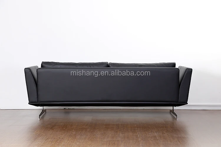 Американский стиль кожаный диван дизайн гостиной диван-мебель