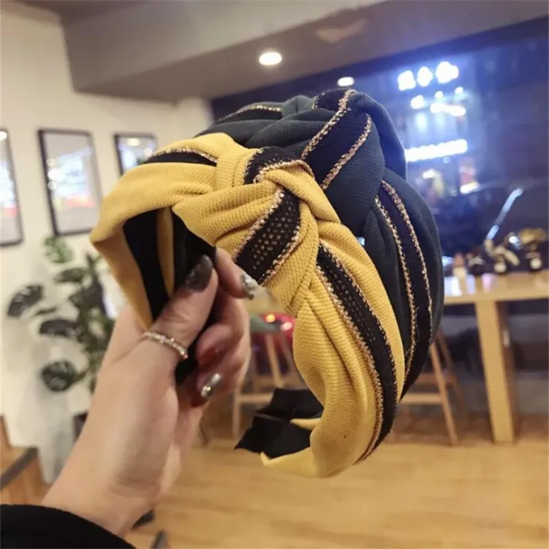 

Korea Boutique Hairband Ribbon Retro Knotted Headband Women Hair Head Hoop Bands Accessories For Women Lady Hairbands Headwear