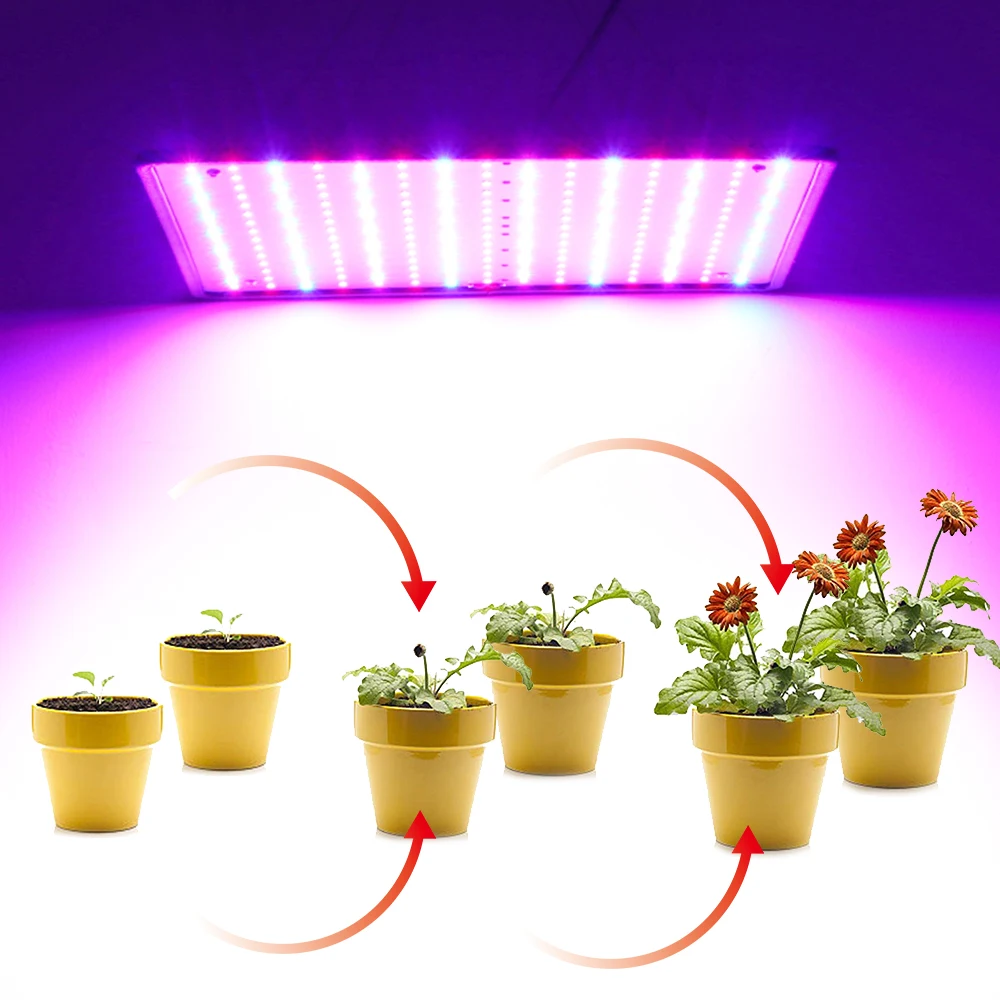 Лампа для растений AC85~ 265 V Led Grow Light Full Spectrum Fitolampy Phyto лампа подвесная плоская растительная световая панель для проращивания