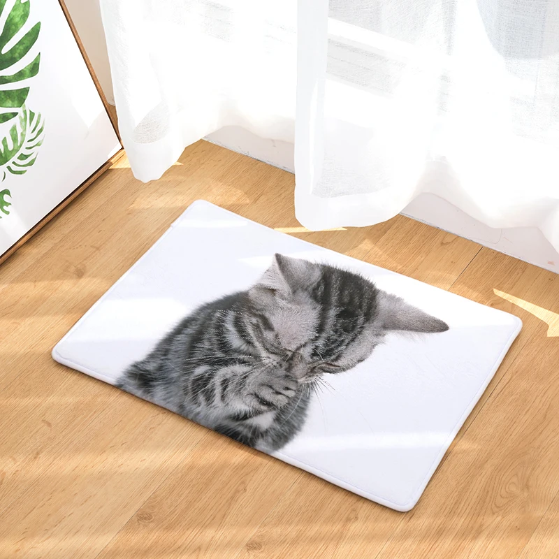 2017 New Cat Print Carpets Non-slip Kitchen Rugs for Home Living Room Floor Mats 40x60cm 2017 New Cat Print Carpets Non-slip Kitchen Rugs for Home Living Room Floor Mats 40x60cm