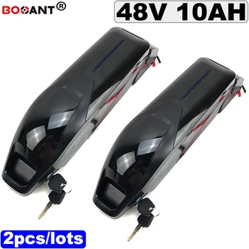 

2pcs/lot 48V 10AH Electric bike Lithium Battery Rechargeable battery 48V for Bafang BBSHD BBS02 500W 800W Motor Free Shipping
