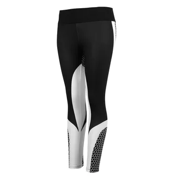 

Women Mesh Pattern Fitness Leggings Legging Women Sporting Printed Workout Leggings For Women Elastic Trousers Slim Black Pants