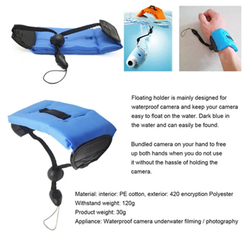 Floaty Grip Surf для Go Pro 8 7 Xiaomi Yi ремешок на запястье Анти-туман интерты для Gopro Hero 6 5 Sjcam Sj4000 Eken аксессуары для камеры