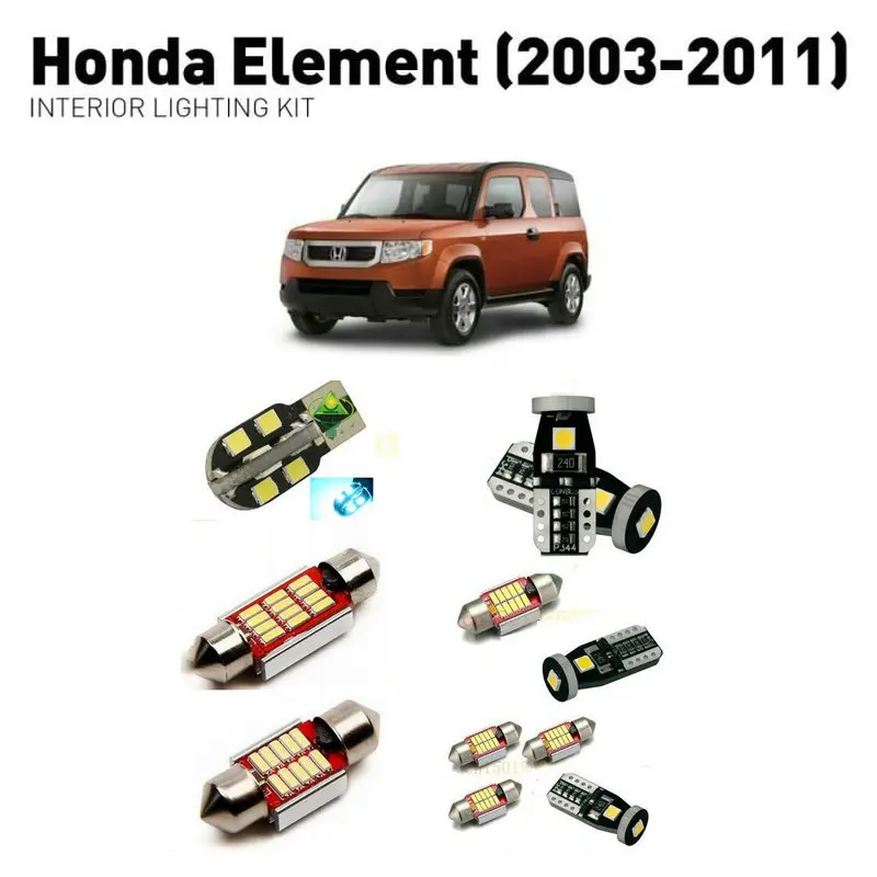 Светодиодные интерьерные огни для Honda element 2003-2011 6 шт. светодиодные лампы