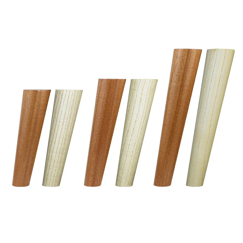 Solid Wood Furniture Legs TV Cabinet Feet Bed Table Chair Sofa Stool Legs Wooden Bedside Cabinet Cupboards Feet With Screws