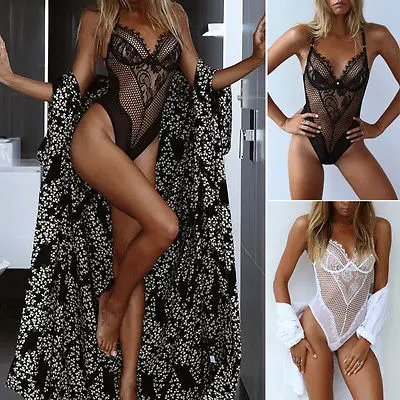 Женское сексуальное нижнее белье Кружевное облегающее платье Babydoll Нижнее Ночное