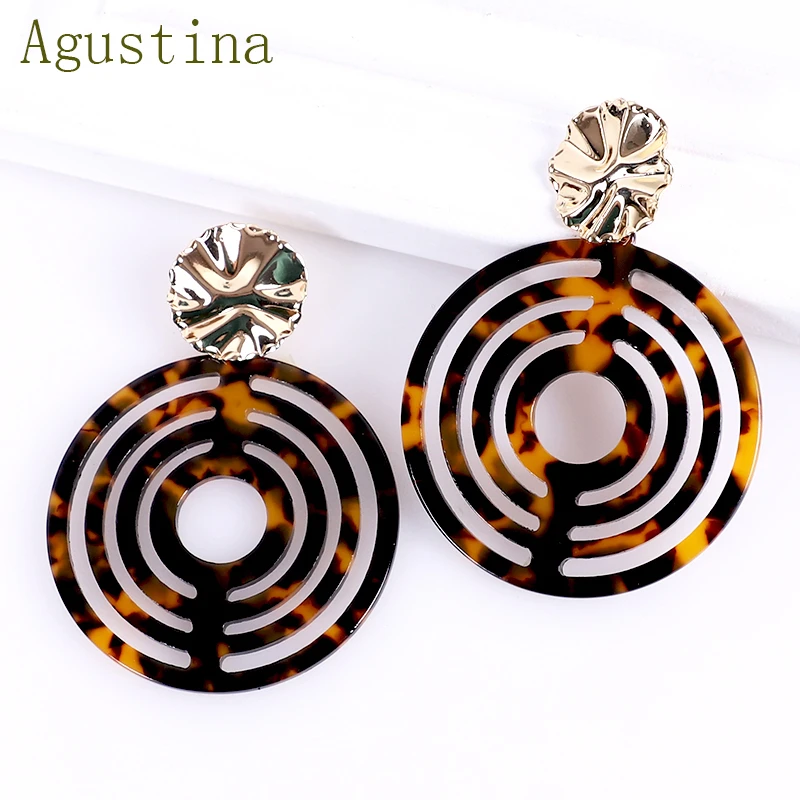 Earrings Fashion Jewelry Women Earring Dangle Drop Acetate Girls Minimalist Bohemian Acrylic Resin Cute Simple Geometric CC | Украшения и