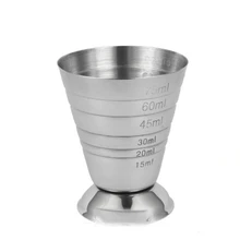 1 шт., нержавеющая сталь, мерная чашка, дробилка, смешанный коктейльный стакан, 75 мл, барменная мерная чашка, барные инструменты, кухонные инструменты