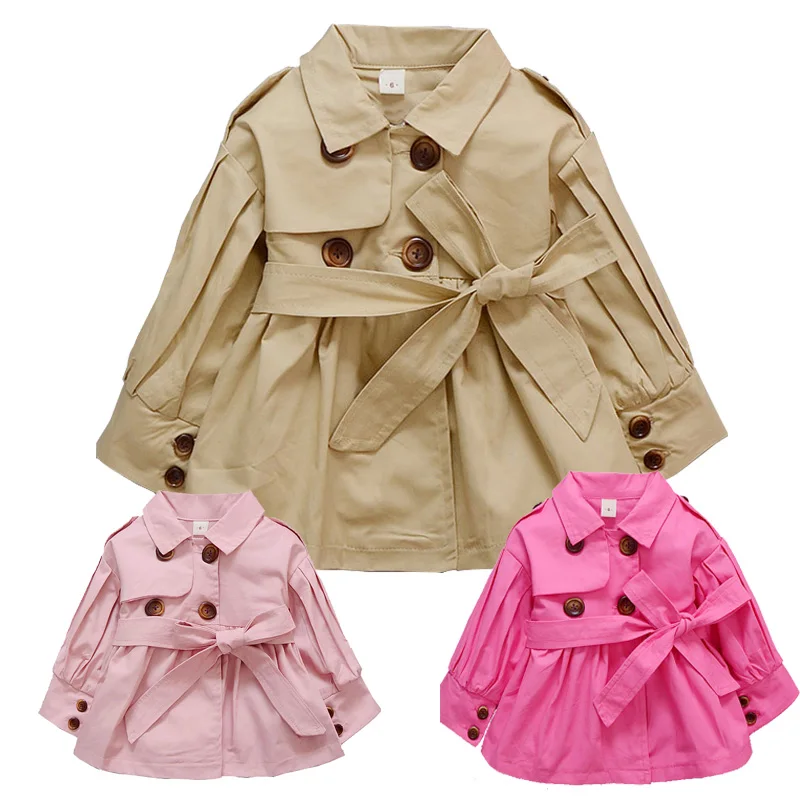

Free Real Shipping Children's Wear Clothes For Kids 2018 Spring And Autumn New Style Cotton Windbreaker Coat Girl Jacket For