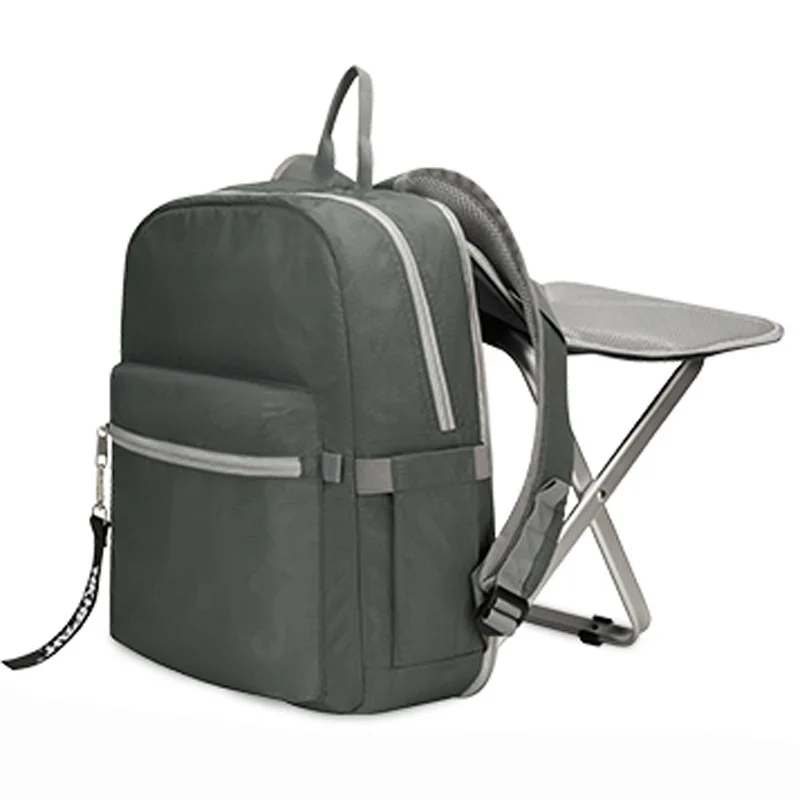 

New Outdoor Fishing Backpack Sport Hiking Camping Trekking Travel Wearable Stool Bags Multifunctional Fishing Bag Folding Chairs