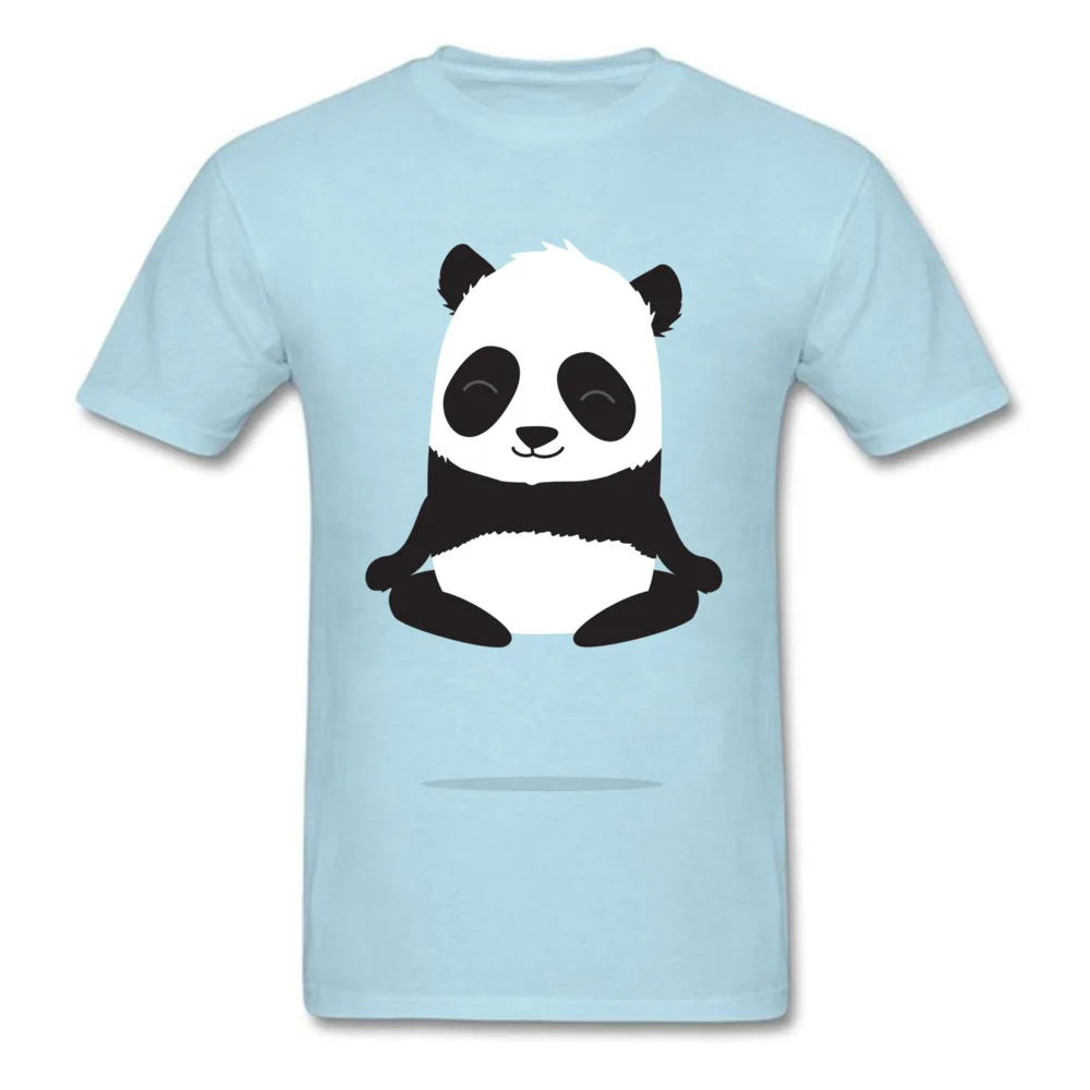 Short Sleeve Tees O-Neck 100% Cotton Men Tshirts Levitating panda Fashionable Clothing Shirt 2018 New Fashion Top Quality Levitating panda light