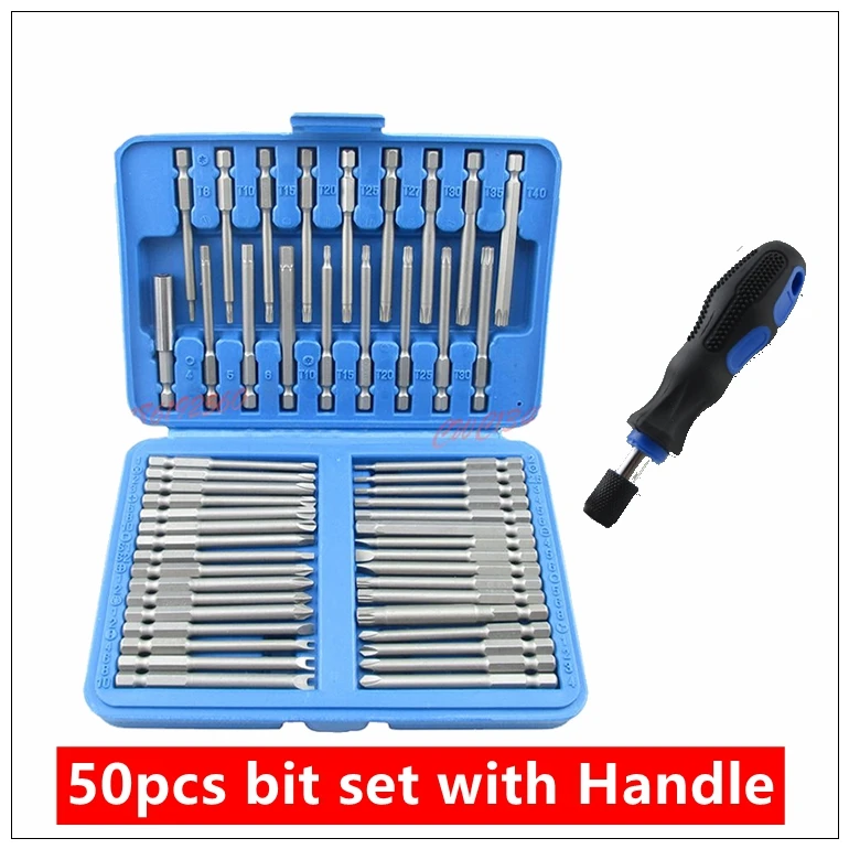 

MXITA 50pcs Hand Screwdrivers Set Repair Tools Set Multi-function Screwdriver bit Set