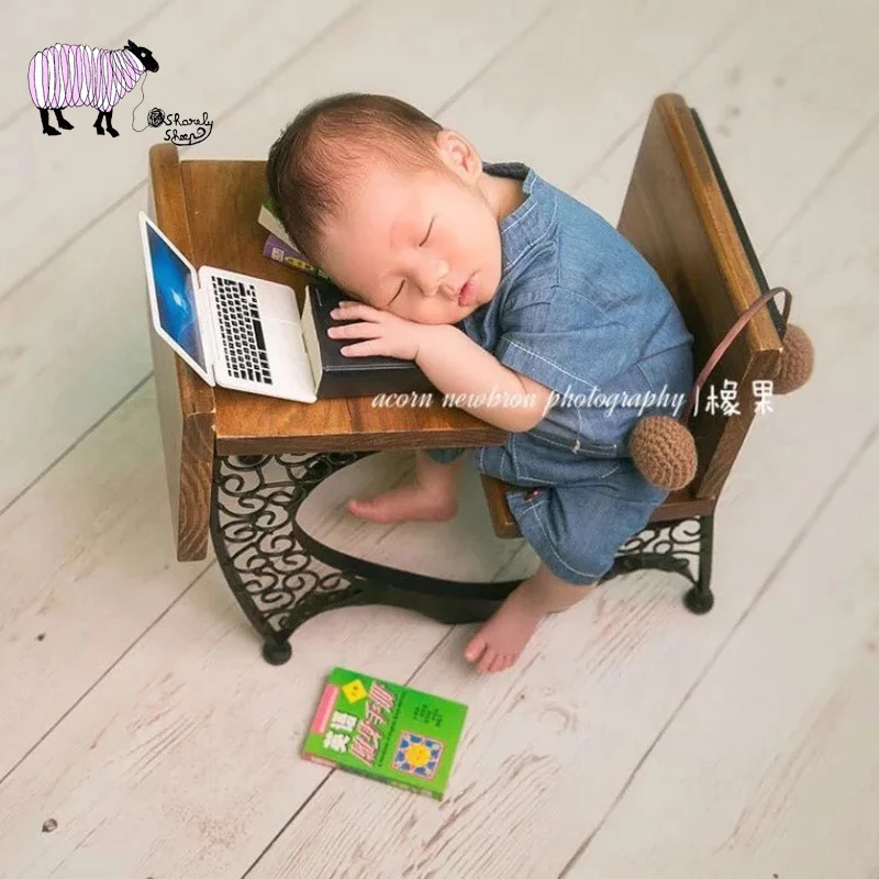 Sharelysheep Mini Wooden Desk Table Newborn Baby Photography Props Baby Photo Shoot Studio Posing Basket Sharelysheep Mini Wooden Desk Table Newborn Baby Photography Props Baby Photo Shoot Studio Posing Basket