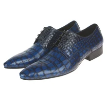 Змеиный синий/Черный/коричневый загар oxfords обувь мужская свадебные туфли из натуральной кожи бизнес обувь мужская платье обувь