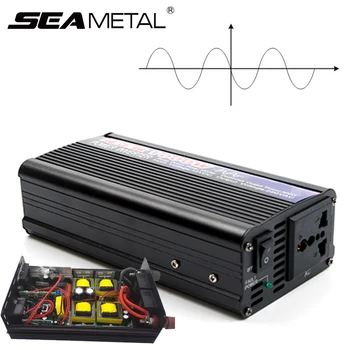 

4000W 2000W Car Inverter DC12V To AC220V Pure Sine Wave Car Portable Inverters Voltage Converter For Home Cars Auto Accessories