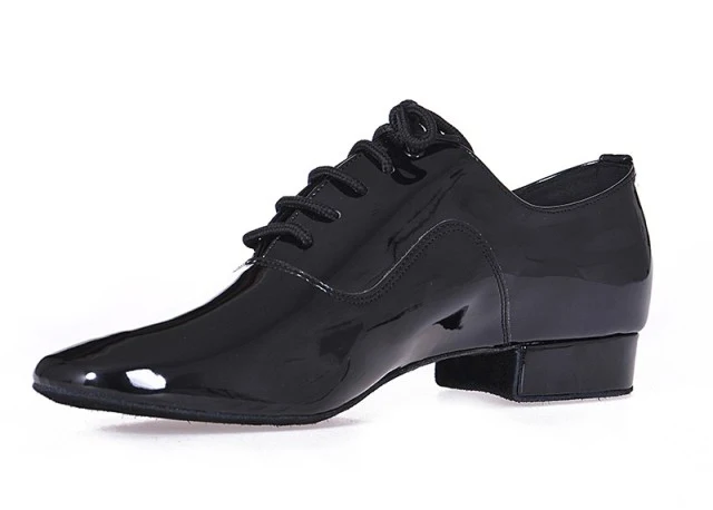 Латинская Обувь BD танцевальная обувь для мужчин мальчик Бальные воловья кожа Прочная одежда для социальных танцев натуральная кожа Джаз обувь нескользящая подошва - Цвет: PU Leather heel 25mm