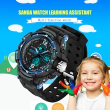 2016 Deportes Al Aire Libre de Los Niños 5 Colores Correa de Reloj Digital Correa De Caucho Casual y de Negocios Mens Reloj de Cuarzo Reloj de Regalos de la Fiesta