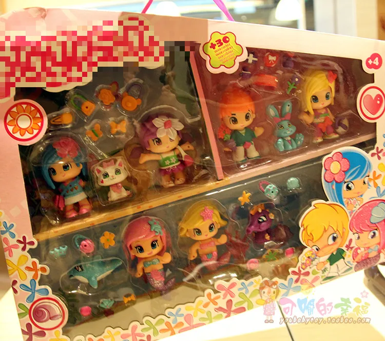 

Set with Box Pinipon Juguetes Pin Y Pon Juguetes Dolls Toys Action Figuras Pini Pon Para Ni As Toy for Children