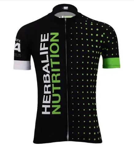 Новинка, Мужская велосипедная команда, Pro, для велоспорта, Herbalife, Джерси, дышащая, гелевая подкладка, топ, Herbalife, короткий рукав, одежда для велоспорта, одежда для велоспорта - Цвет: Синий