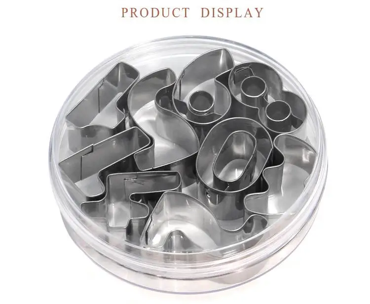 Cake Decorating Tools Stainless Steel Digital Interpolation Mold Chocolate Mould Baking Kitchen Cookie Cutter | Дом и сад