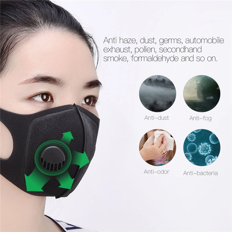 PM 2 5 противозагрязняющая маска респиратор для пыли моющиеся многоразовые маски