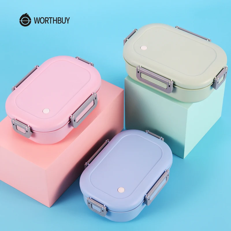 WORTHBUY Ланч бокс для микроволновки детей японский контейнер продуктов герметичные