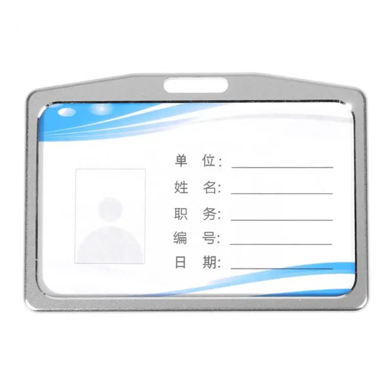 Алюминий сплав Имя тегов держателей карт персонал Бизнес работы карты ID держатель для бейджа офисные принадлежности интимные аксессуары