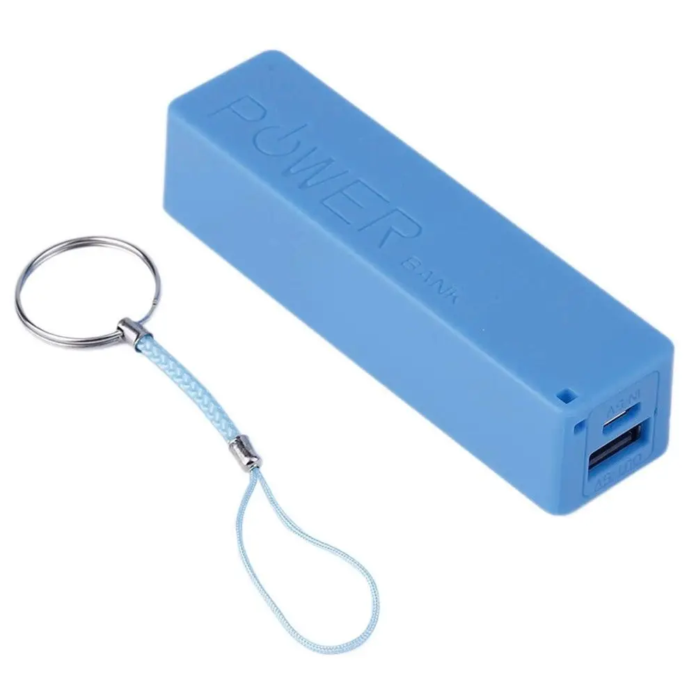

Portable Power Bank 18650 External Backup Battery Charger With Key Chain USB Charging Mobile Phones for Cell Phone