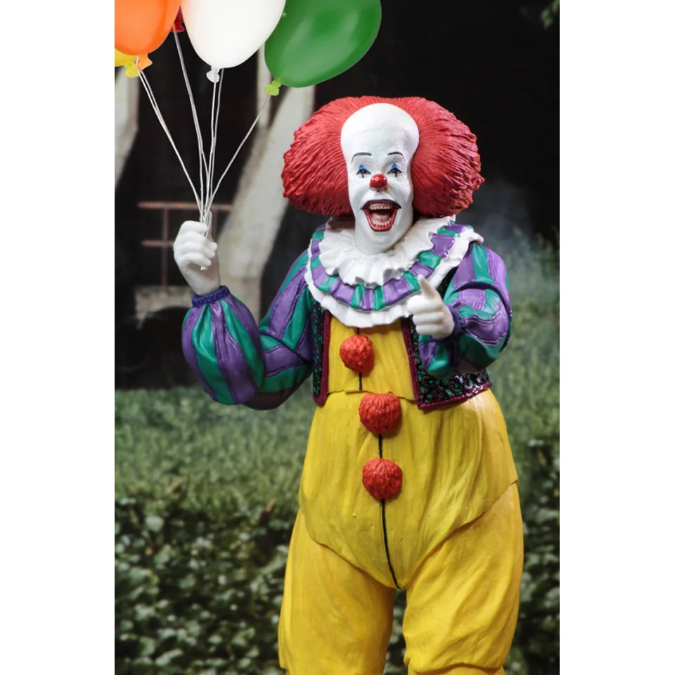 

18cm Deluxe Edition Clown Action Figure NECA SHF IT Pennywise Figures IT Model Collection return soul 1990 Halloween Gift 10Y05