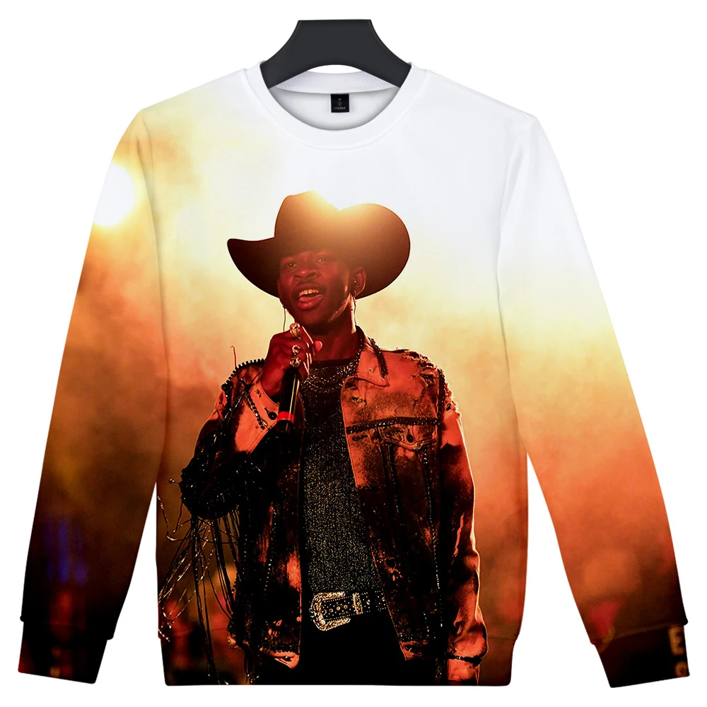 Свитшот Lil Nas X с 3D принтом для мужчин и женщин Повседневная теплая весенняя одежда