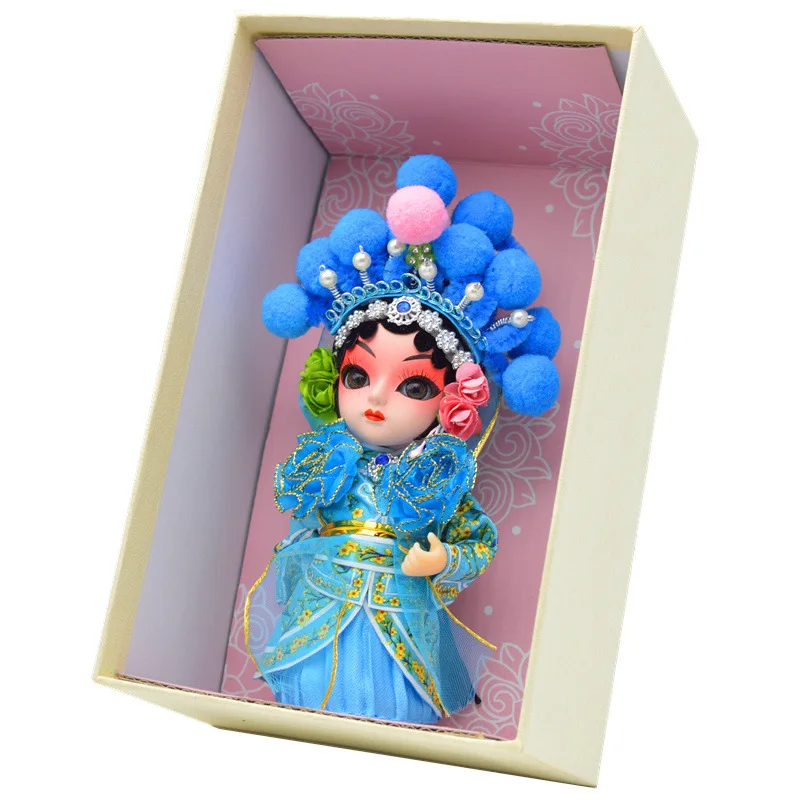 Шелковая кукла Пекинская опера кукла с китайскими характеристиками народное искусство и ремесла были представлены как изысканные подарки украшение дома - Цвет: qing she