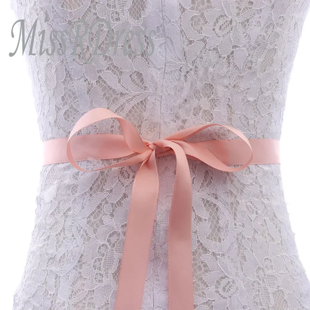MissRDress Rhinestones Wedding Belt Handmade Pearls Bridal Belts Silver Crystal Flower Bridals Sash For Women Prom Dresses JK835 Blush