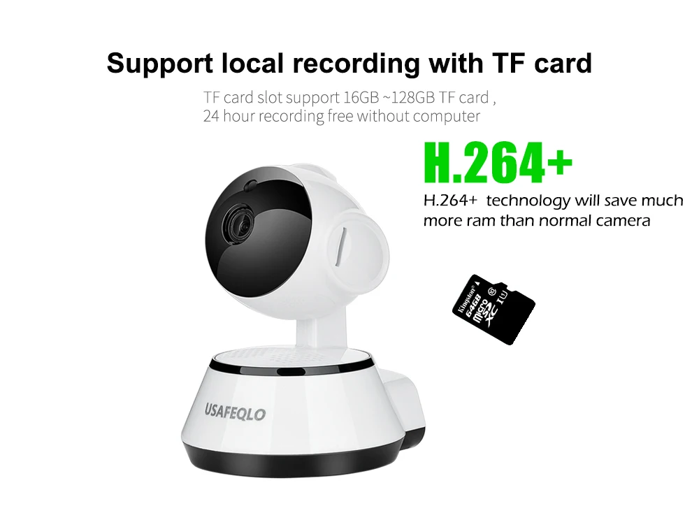 Беспроводная IP камера для домашней системы видеонаблюдения 720P|surveillance wifi|camera