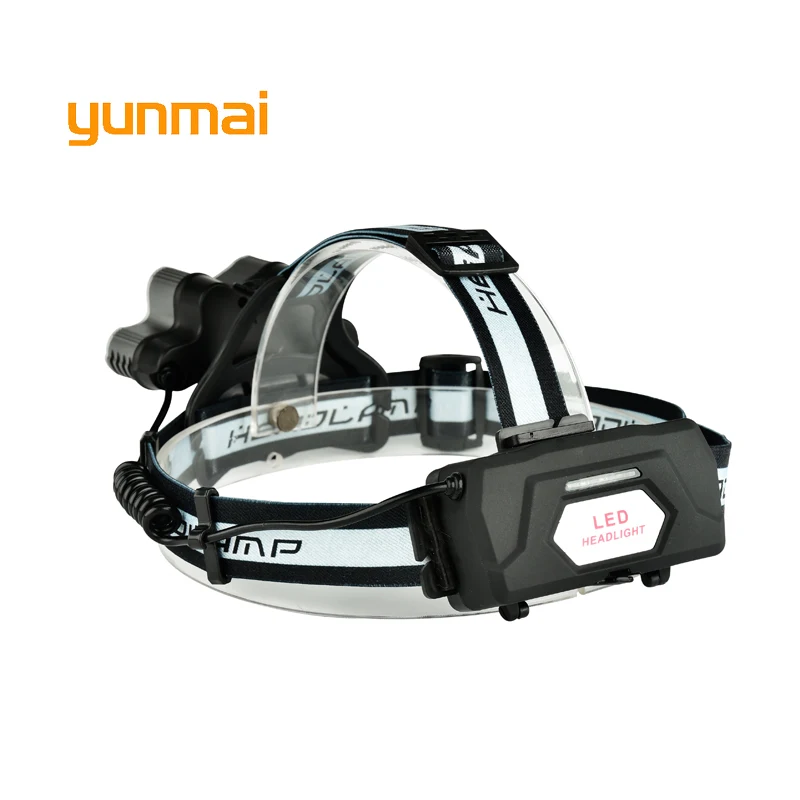 Ультраяркий светодиодный налобный фонарь yunmai 7 * Новый xml t6 + 2 Q5 USB налсветильник