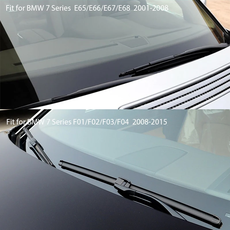 Overe 1 комплект резиновая Автомобильная передняя щетка стеклоочистителя комплект для BMW 7 серии F01 E68 F02 E67 F03 E66 F04 E65 Оригинальное переднее лобовое стекло