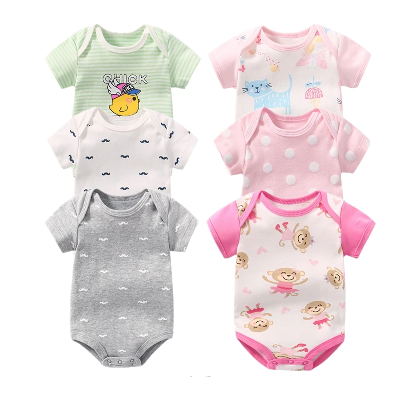 

3pcs/pack Summer 2019 beard Baby Bodysuit cotton short sleeve Kids Clothes Boys girls clothing cheap China-imported-clothes