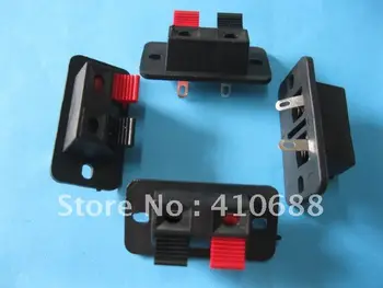 

200 Pcs Per Lot Red and Black 2pin 38x19mm WP Push Type Speaker Terminal Board Connector Hot Sale High Quality