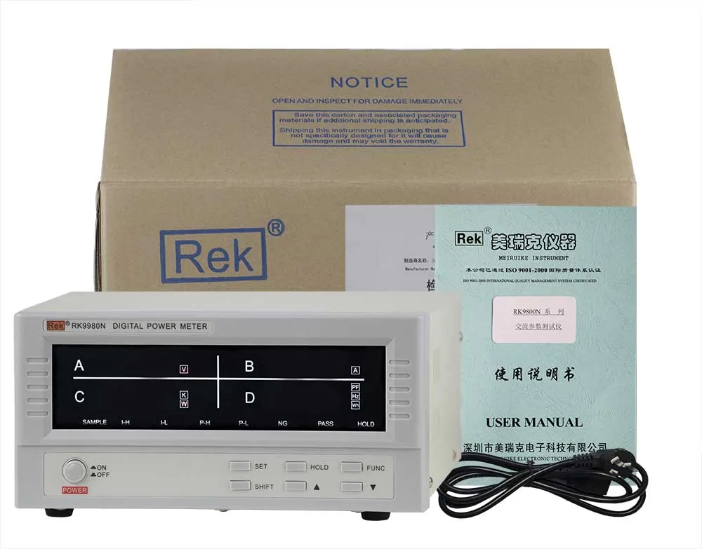 RK9980N интеллигентая (ый) электрическое количество измеритель 0 ~ 600V переменного