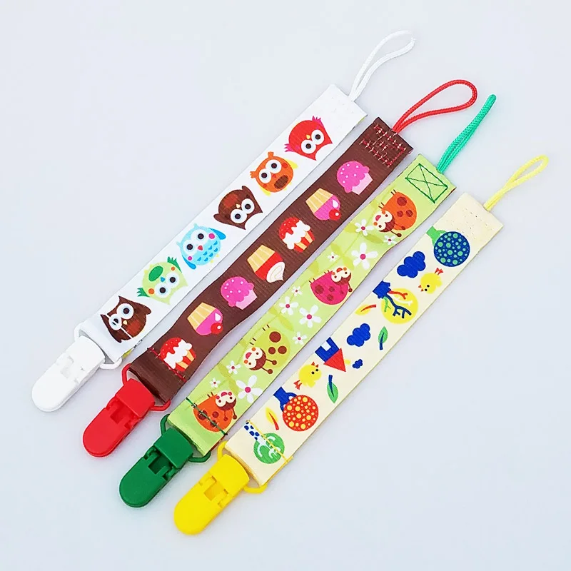 New Baby Pacifier Clip Chain Ribbon Holder Chupetas Soother Pacifier Clips Leash Strap Nipple Holder For Infant Feeding W0005