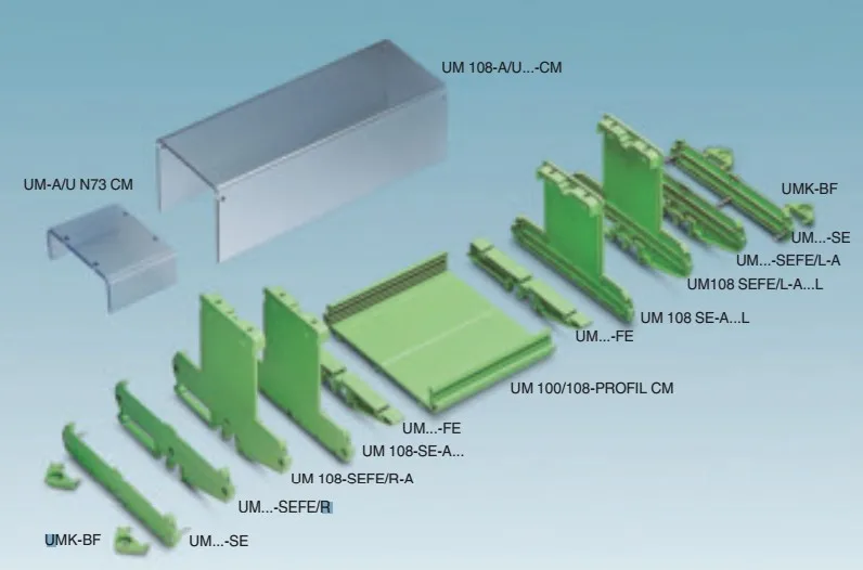 UM100 длина печатной платы: 51-100 мм профиль монтажная панель базовый корпус для печатной платы PCB din-рейка монтажный адаптер